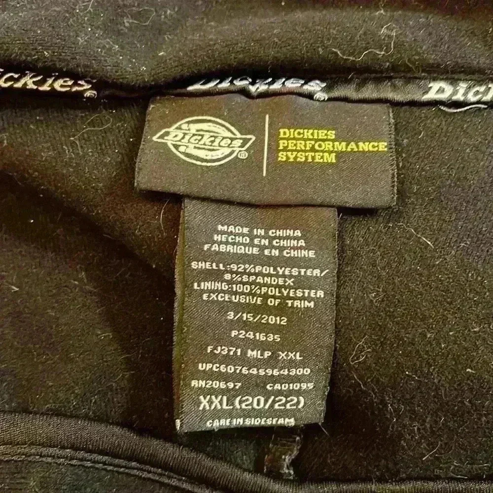 Dickies Performance Softshell Hood Womens Jacket Sz XXL 20/22 Water Wind Proof - Picture 9 of 13